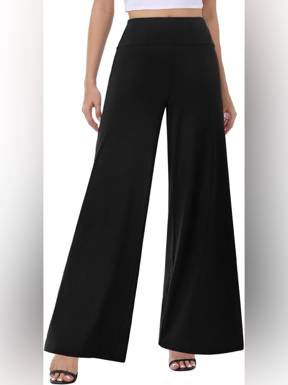 Three Dots Black Wide Leg Pants